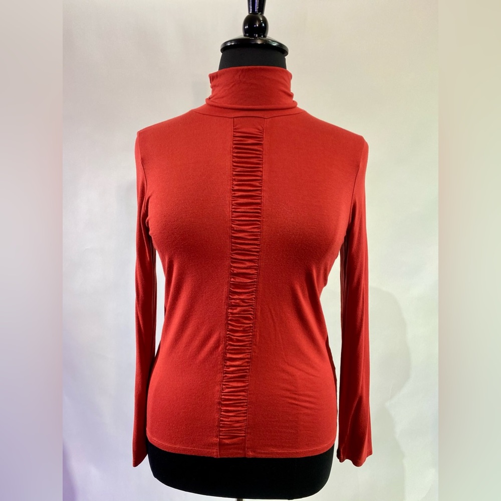 Kenneth Cole Reaction Long Sleeve top Turtleneck M Stretchy Casual Layering